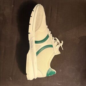 Celine Cream and Teal Athletic Shoes